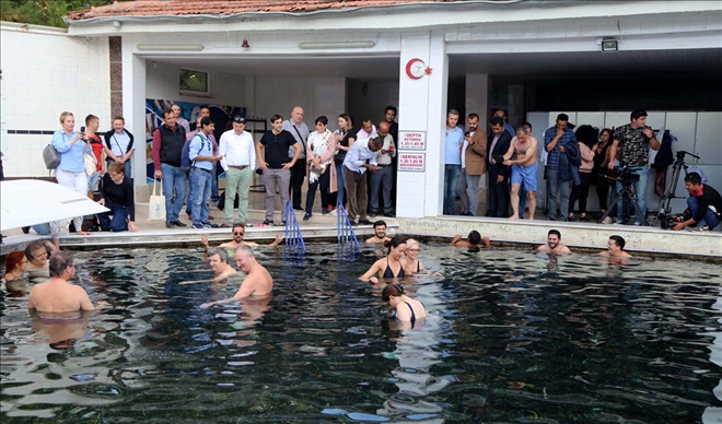 Kangal Balıklı Kaplıcası´nı Gezdiler