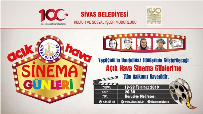 Açık havada sinema keyfi  