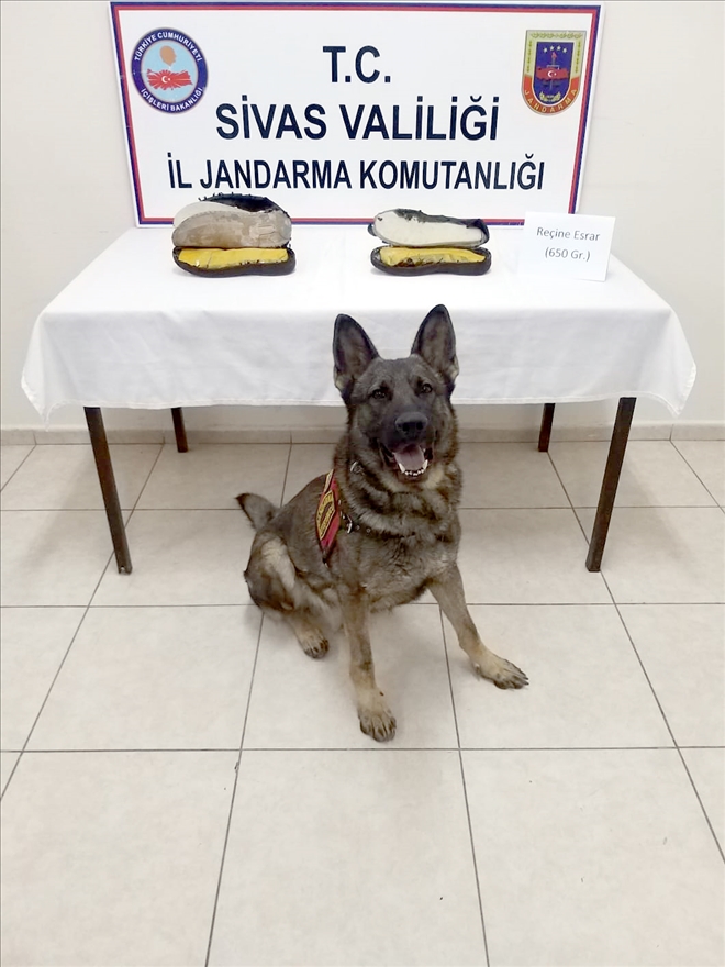 Ayakkabı tabanından 670 gram esrar çıktı 