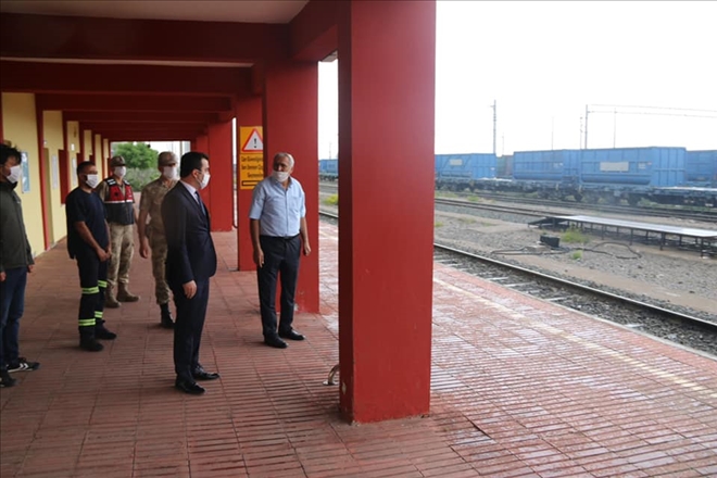 Bostankaya Tren İstasyonunu İnceledi