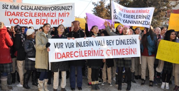 Öğrenciler Eylemdeydi