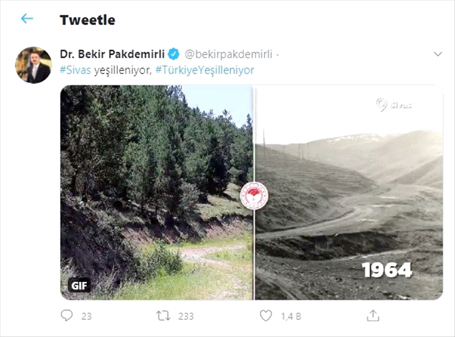 BAKAN PAKDEMİRLİ, 50 YILLIK DEĞİŞİMİ PAYLAŞTI