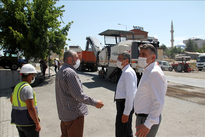 SUŞEHRİ İLÇESİNDE YOL YAPIM ÇALIŞMALARI