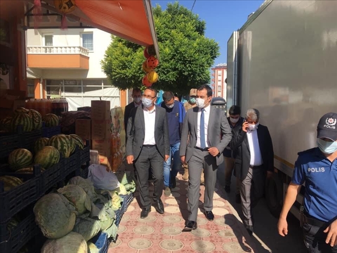 İlçe Protokolünden Covid-19 Denetimi