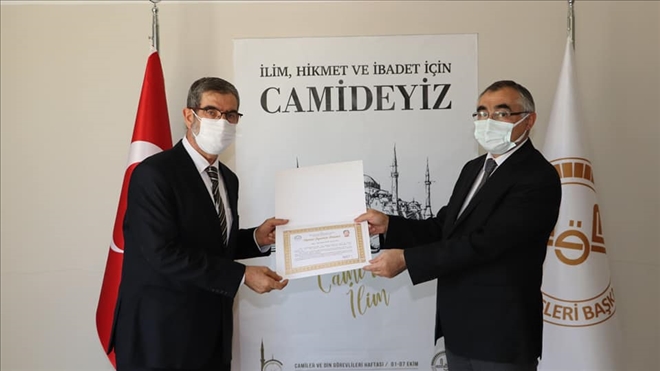 Teşekkür Belgesi Verildi