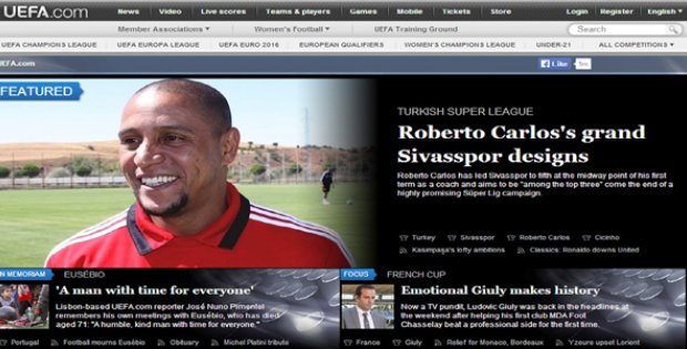 Sivas UEFA´ya Manşet Oldu