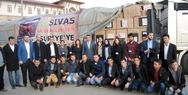 AK Gençlik´ten Suriye´ye Yardım Eli