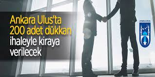 Ankara Ulus'ta 200 adet dükkan ihaleyle kiraya verilecek