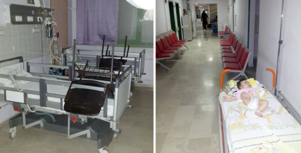 Sandalyeler Yatakta, Hasta Sedyede Yatıyor