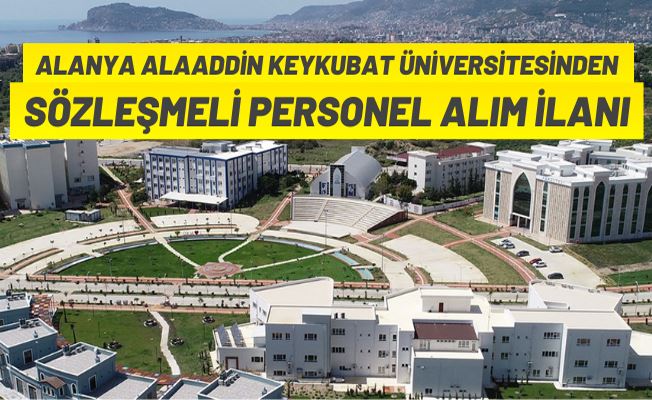 Sözleşmeli personel alım ilanı