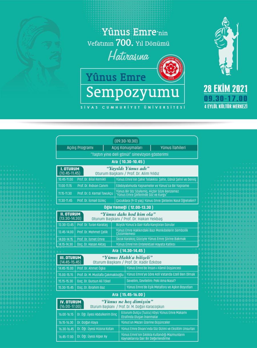 Yunus Emre Sempozyumu Düzenlenecek