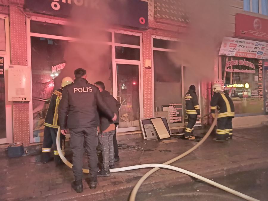 İş Yerinde Korkutan Yangın