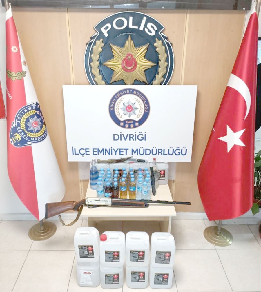 22 Litre Sahte İçki Ele Geçirildi