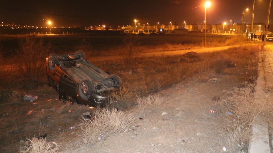 Hafif Ticari Araç Şarampole Uçtu