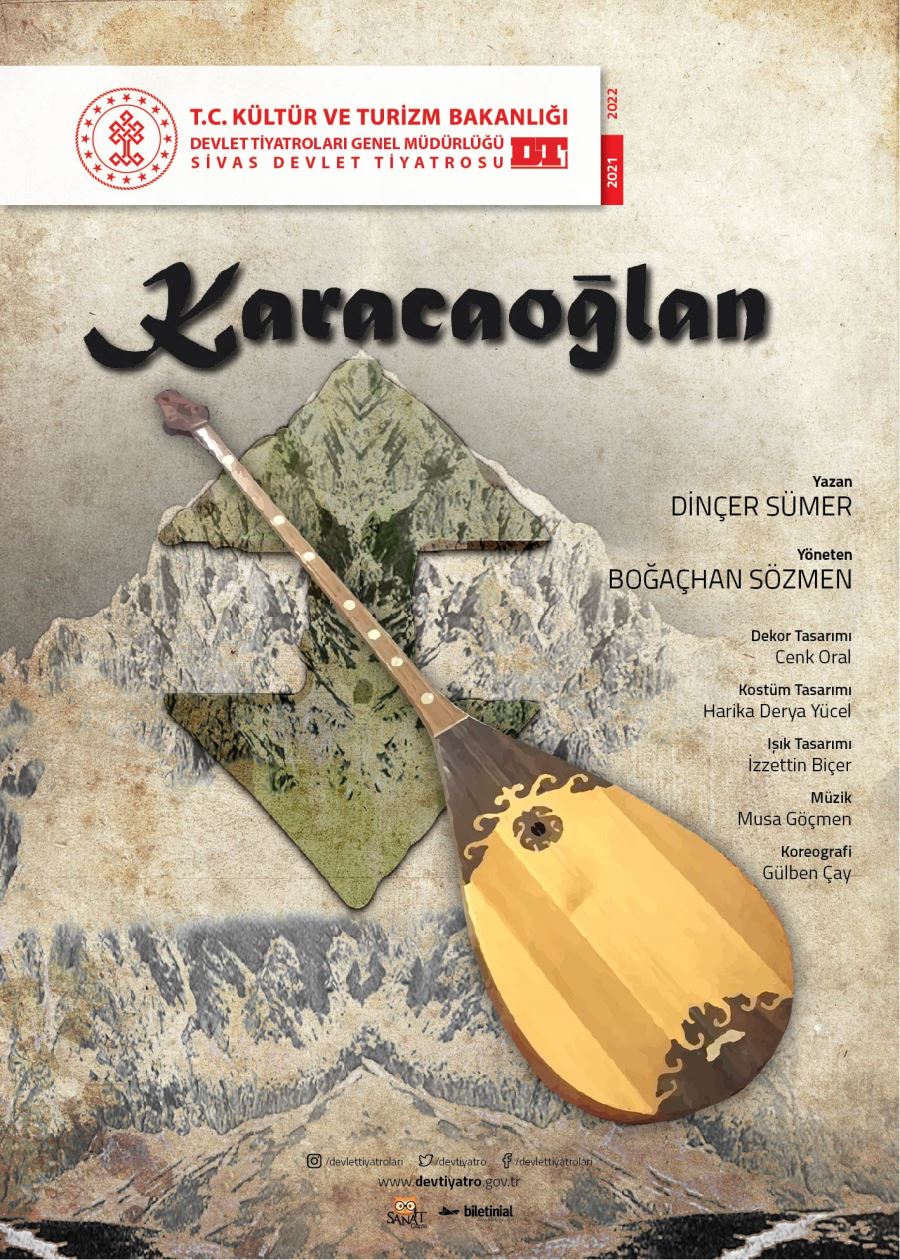 Karacaoğlan Sahnelenecek