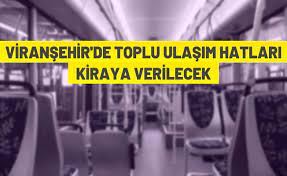 Toplu ulaşım hattı kiraya verilecek