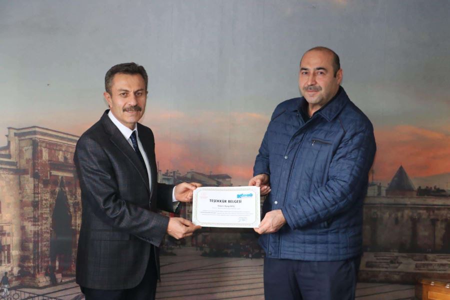 Öğretmenlere Teşekkür Belgesi