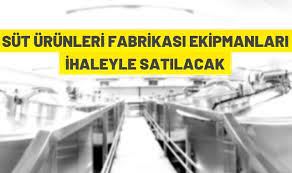 Fabrika ekipmanları ihaleyle satılacak