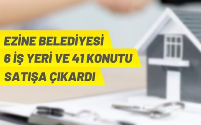 Ezine Belediyesi'nden gayrimenkul satış ihalesi