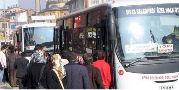 Sivas Belediyesinden Ücretsiz Ulaşım