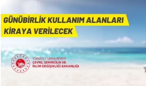 Günübirlik kullanım alanları kiraya verilecek