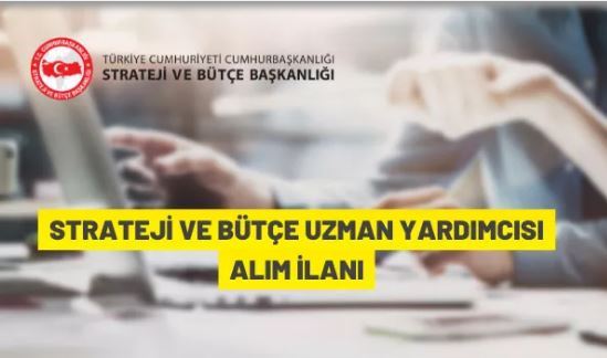 Strateji ve Bütçe Uzman Yardımcısı alım ilanı