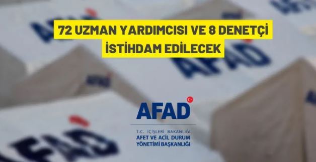 AFAD'dan personel alım ilanı