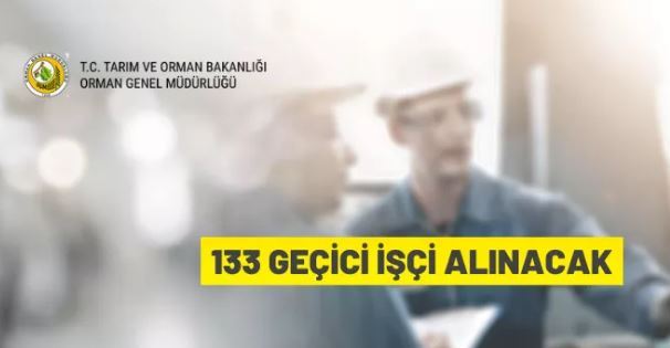 Orman Genel Müdürlüğü 131 Geçici İşçi alacak