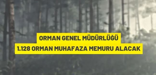 Orman Genel Müdürlüğü 1.128 orman muhafaza memuru alacak