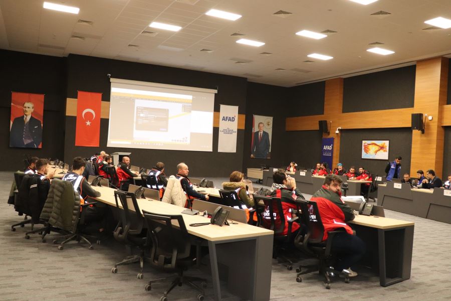 AFAD Gönüllülerine Yönelik Tatbikat 