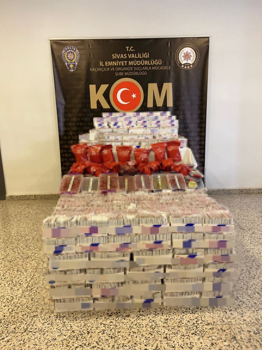 Sivas'ta Çok Sayıda Makoron Ele Geçirildi
