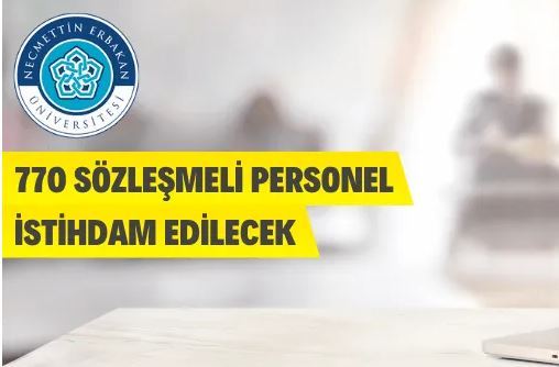 Necmettin Erbakan Üniversitesinden Personel Alım İlanı