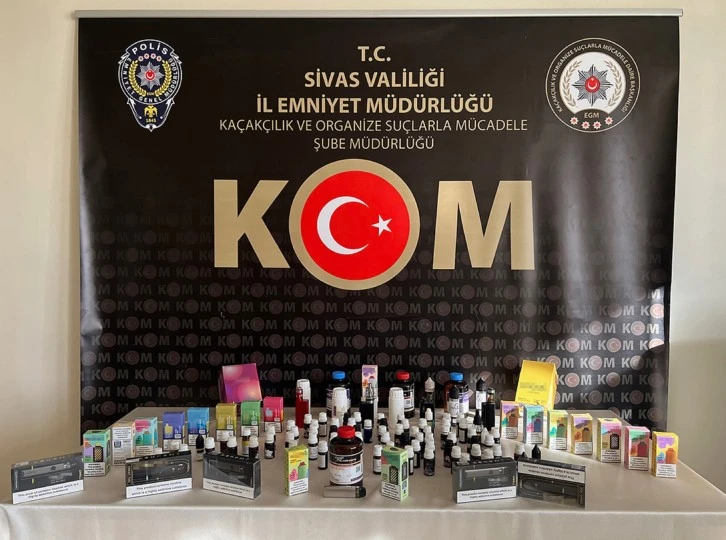 Sivas'ta Kaçak Sigara Operasyonu 