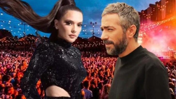 İki Ünlü İsim Arasında  Festivalde Gergin Anlar 