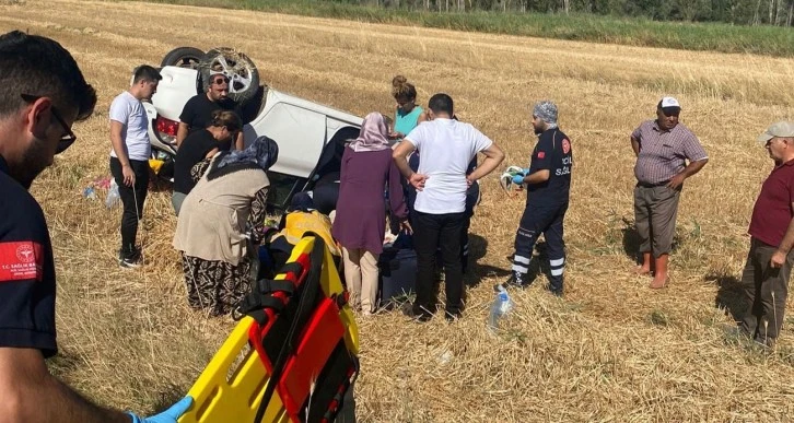 Takla Atıp Tarlaya Yuvarlandı 