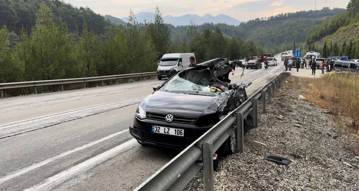 Orman Yangınına Giden Arazöz Kaza Yaptı, 1 Ölü, 6 Yaralı 