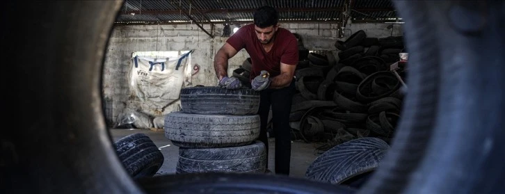 Eski Lastikleri Ekonomiye Kazandırıyor