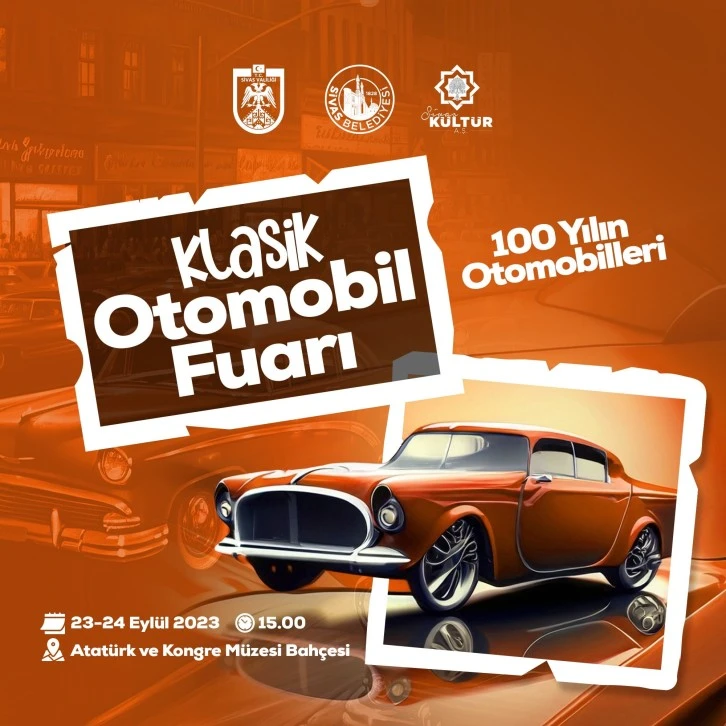 100 Yılın Otomobilleri Sivas'ta Buluşuyor 