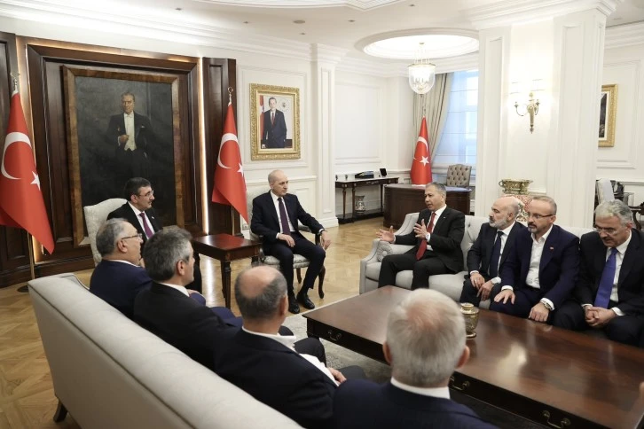 Bakan Yerlikaya'ya Geçmiş Olsun Ziyaretleri 