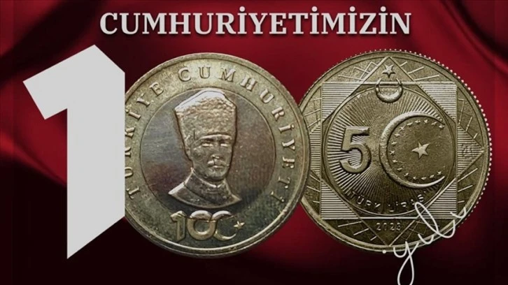 Cumhuriyet'in 100. Yılına Özel ' 5 Türk Lirası' Basıldı 