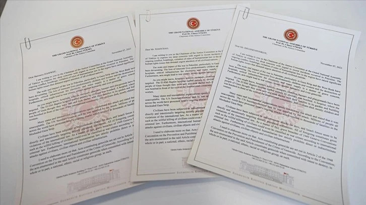TBMM Adalet Komisyonundan Dünya Parlamentolarına 'Filistin' Mektubu