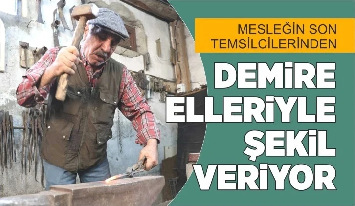 Mesleğinin Son Temsilcilerinden... Elleriyle Şekil Veriyor!