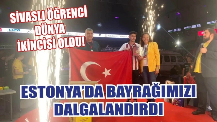 Sivaslı Öğrenci Dünya İkincisi Oldu! Estonya'da Bayrağımızı Dalgalandırdı 