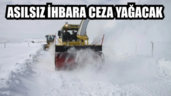 Sivas'ta Asılsız İhbara Ceza Yağacak 