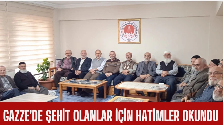Gazze'de Şehit olanlar için Hatimler Okundu