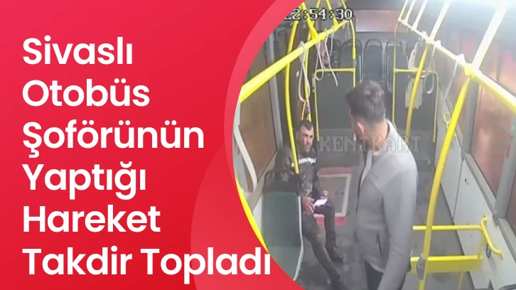 Sivaslı Otobüs Şoförünün Yaptığı Hareket Takdir Topladı 