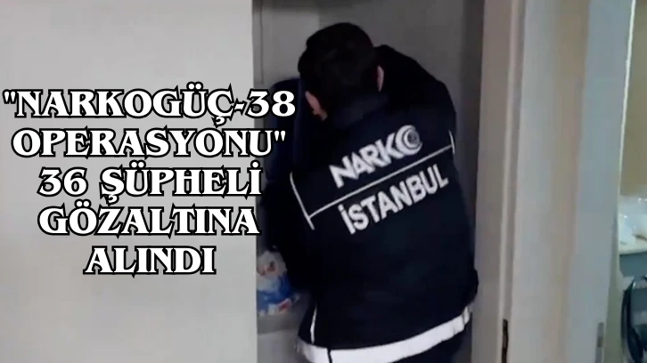 'Narkogüç-38 Operasyonu' 36 Şüpheli Gözaltına Alındı