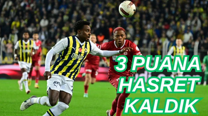 Sivasspor 3 Puana Hasret Kaldı