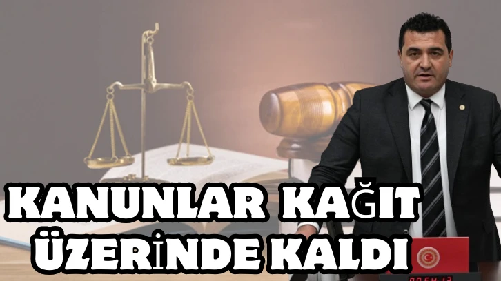 Ulaş Karasu: Kanunlar Kağıt  Üzerinde Kaldı