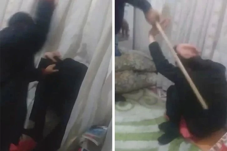 Annesine Şiddet Uygulayan Adamı Komşuları Darp Etti 
